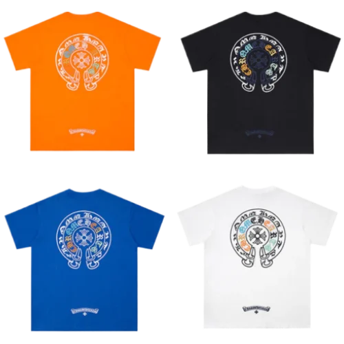 Chrome Hearts Multicolor Embroidery Logo Blue T-Shirt view 6