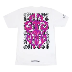 Chrome Hearts Dagger Logo White Drop Sleeve Tee