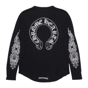 Chrome Heart Long Sleeve Fleur Button T-Bar Henley Tee view 2