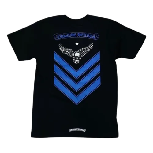 Chrome Hearts Foti Blue Scroll T Shirt Black