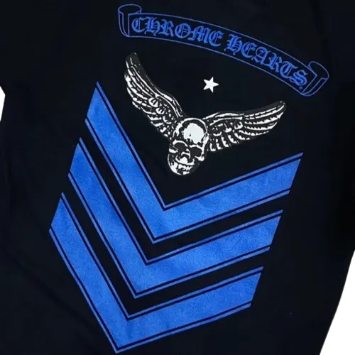 Chrome Hearts Foti Blue Scroll T Shirt Black view 3