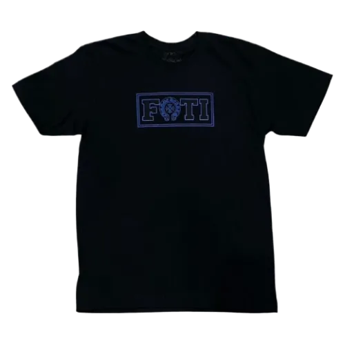 Chrome Hearts Foti Blue Scroll T Shirt Black view 2