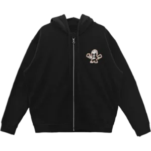 Chrome Hearts Colorful FOTI Skull Hooded Zip-Up Hoodie view 2
