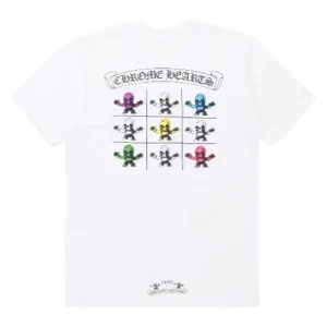 Chrome Hearts Foti Multicolored Logo Tee White
