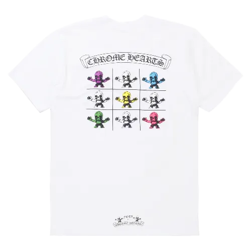 Chrome Hearts Foti Multicolored Logo Tee White