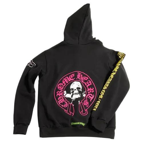 Chrome Hearts Foti Printed Logo Black Hoodie