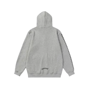 Chrome Hearts Front Logo Grey Zip Up Hoodie view 2