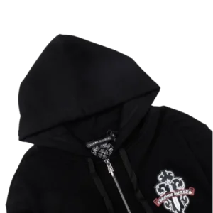 Chrome Hearts Green Sword Sanskrit Zip-up Hoodie view 3