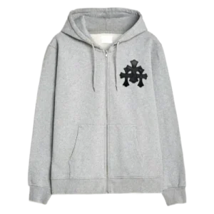 Chrome Hearts Grey Pullover Hoodie