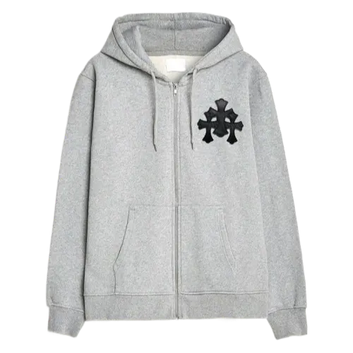 Chrome Hearts Grey Pullover Hoodie
