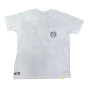 Exclusive Chrome Hearts Honolulu Cross Logo Pocket Tee White view 2
