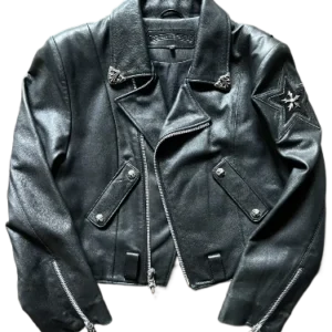 Chrome Hearts Leather Jacket JJ Dean Star