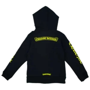 Chrome Hearts Scroll Logo Zip Up Hoodie