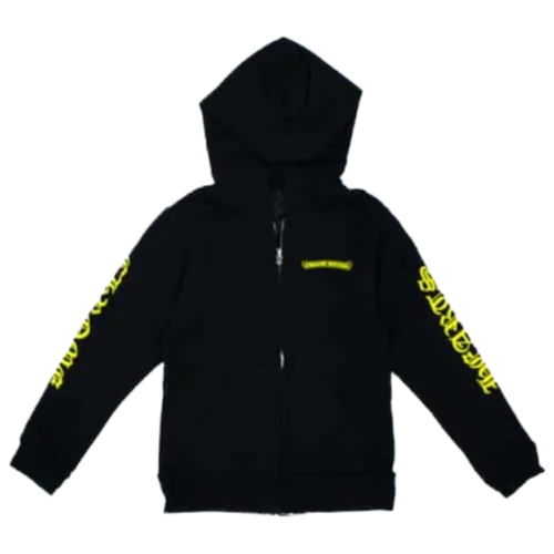 Chrome Hearts Scroll Logo Zip Up Hoodie view 2