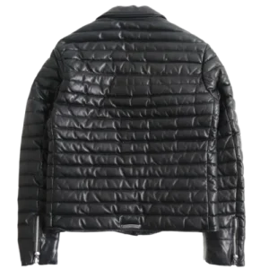 Chrome Hearts Leather Double Riders Down Jacket view 2