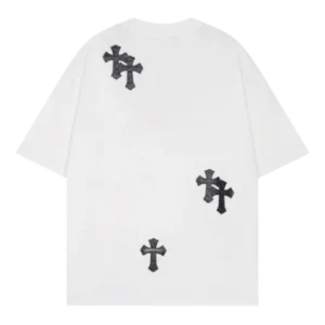 Chrome Hearts Leather Cross Short Sleeved T-Shirt view 2