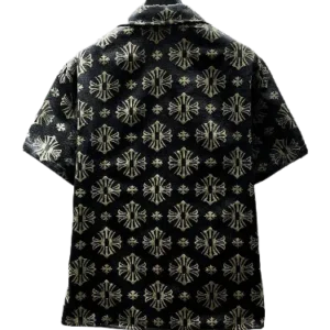 Chrome Hearts Leather Pocket Black Shirt with Short view 3