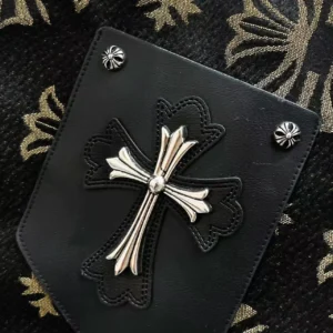 Chrome Hearts Leather Pocket Black Shirt with Short view 5