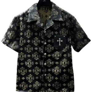 Chrome Hearts Leather Pocket Black Shirt with Short view 2