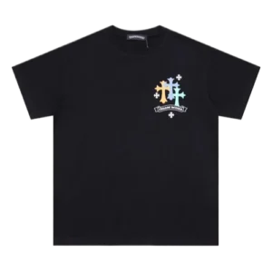 Chrome Hearts Logo and Flower Themed T-Shirt view 2