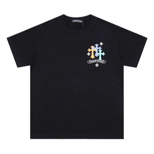 Chrome Hearts Logo and Flower Themed T-Shirt view 2