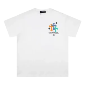 Chrome Hearts Logo and Flower Themed T-Shirt view 2