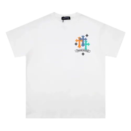 Chrome Hearts Logo and Flower Themed T-Shirt view 2