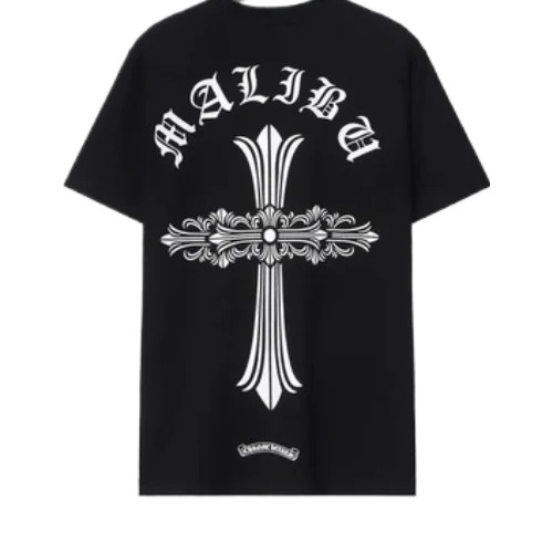 Malibu Chrome Hearts T-Shirt with Cross Logo
