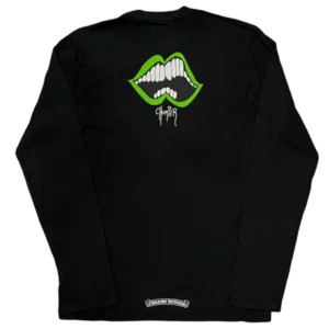 Chrome Hearts Matty Boy Green Chomper Long Sleeve Tee Black