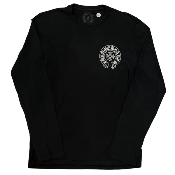 Chrome Hearts Matty Boy Green Chomper Long Sleeve Tee Black view 2