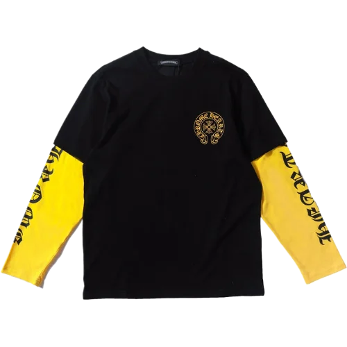 Vibrant Leather Cross Chrome Hearts Long-Sleeve T-Shirt view 2