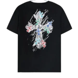 Chrome Hearts Multicolor Logo Black T-Shirt