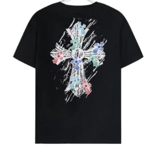 Chrome Hearts Multicolor Logo Black T-Shirt