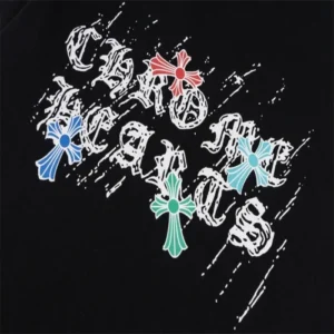 Chrome Hearts Multicolor Logo Black T-Shirt view 3