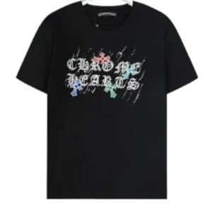 Chrome Hearts Multicolor Logo Black T-Shirt view 2