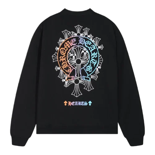 Chrome Hearts Multicolor Letters Long-Sleeve T-Shirt