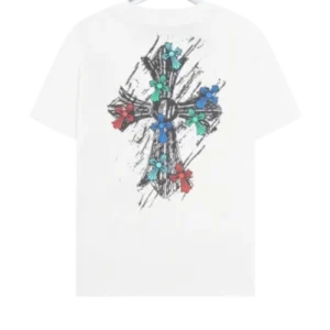 Chrome Hearts Multicolor Logo Short Sleeved T-Shirt view 2