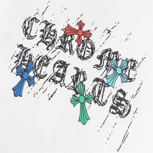 Chrome Hearts Multicolor Logo Short Sleeved T-Shirt view 3