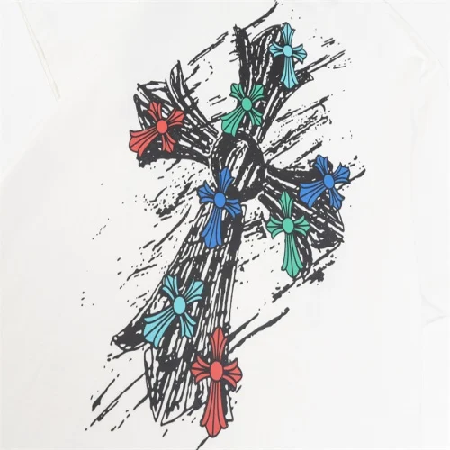 Chrome Hearts Multicolor Logo Short Sleeved T-Shirt view 4