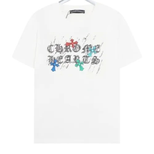 Chrome Hearts Multicolor Logo Short Sleeved T-Shirt