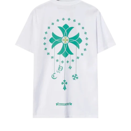 New Chrome Hearts Cross Design T-Shirt