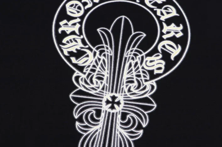 Chrome Hearts New Logo Cross Designe Tee view 3
