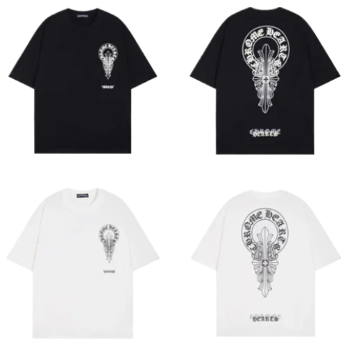 Chrome Hearts New Logo Cross Designe Tee view 5