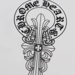 Chrome Hearts New Logo Cross Designe Tee view 3