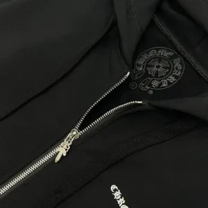 Chrome Hearts New Malibu Maltese Cross Zip Up Hoodie view 4