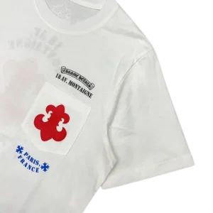 Chrome Hearts Paris France Fleur Logo T-Shirt view 3