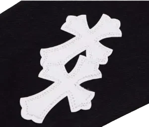 White Leather Patch Denim Jacket | Chrome Hearts view 4