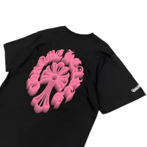 Chrome Hearts Holographic Pink Cross T-Shirt view 5