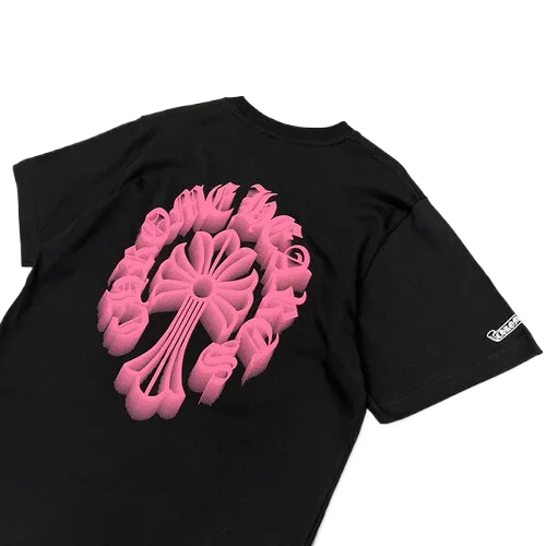 Chrome Hearts Holographic Pink Cross T-Shirt view 5