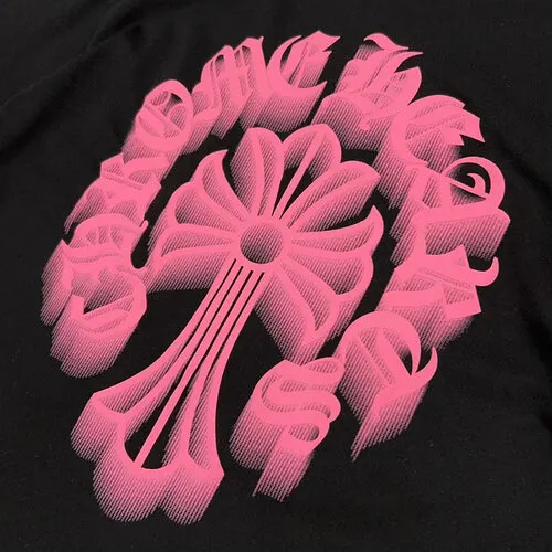 Chrome Hearts Holographic Pink Cross T-Shirt view 3